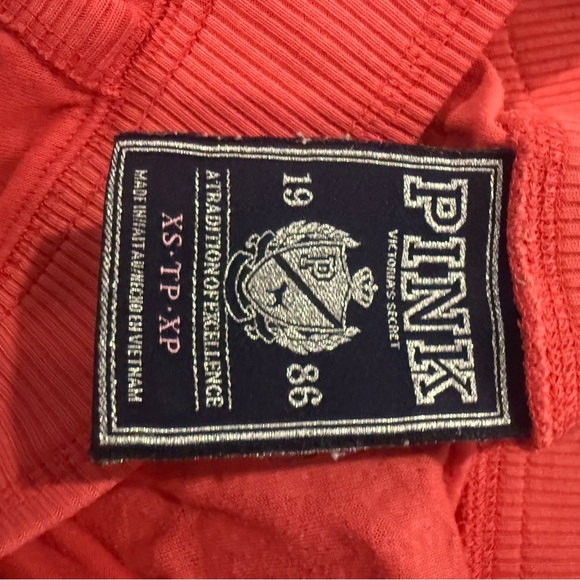 VTG Y2K Victoria Secret Pink Peace Sign Flare Leg Track Pants Size XS. - Picture 6 of 7